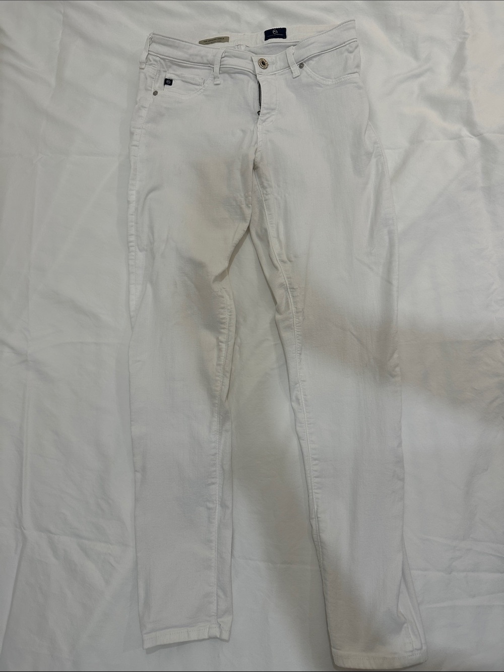 Ag Adriano Goldschmied White Skinny Jeans